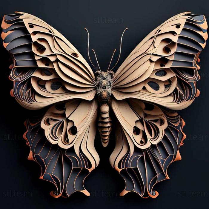 3D модель Papilio rutulus (STL)